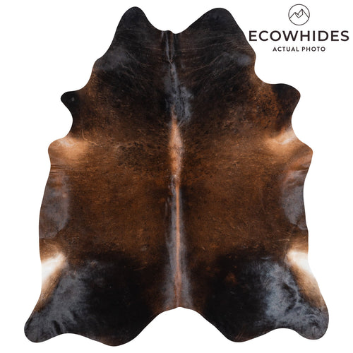 Brazilian Mahogany Cowhide Rug Size 7'9" L x 6'11" W 9944