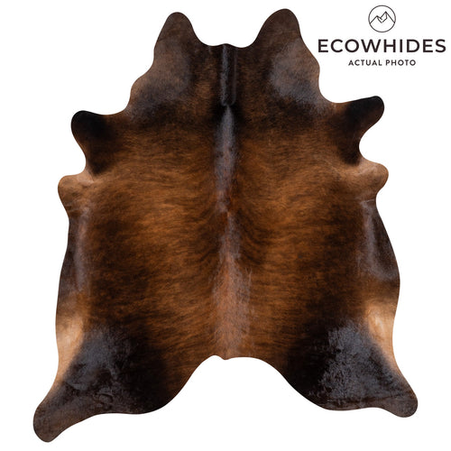 Brazilian Dark Brindle Cowhide Rug Size 7'11" L x 6'11" W 9948