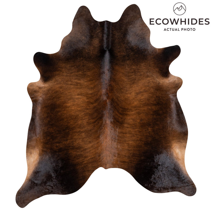 Brazilian Dark Brindle Cowhide Rug Size 7'11" L x 6'11" W 9948