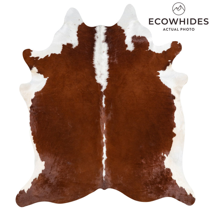 Brazilian Hereford Cowhide Rug Size 7'8" L x 6'9" W 9949