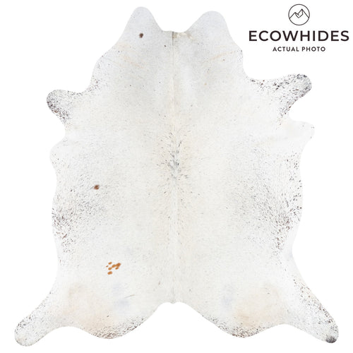 Brazilian Black Salt and Pepper Cowhide Rug Size 7'10" L x 7'3" W 9954
