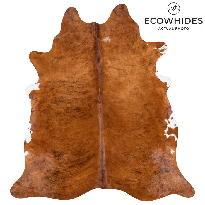 Brazilian Brindle Cowhide Rug Size 7'5" L x 6'11" W 9958