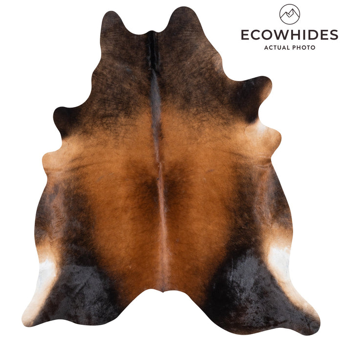 Brazilian Mahogany Cowhide Rug Size 8'2" L x 7'3" W 9964