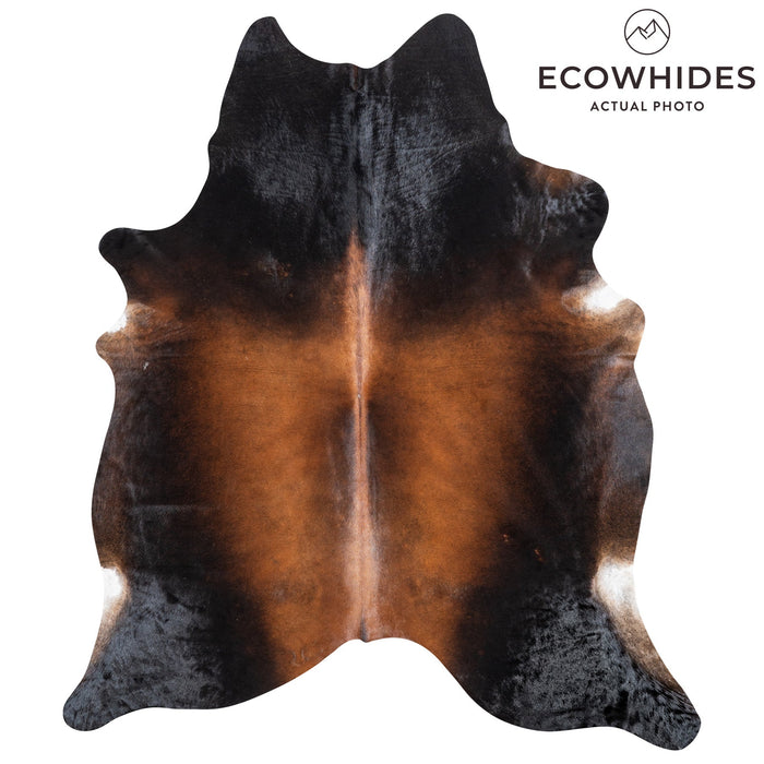 Brazilian Mahogany Cowhide Rug Size 8'2" L x 7'0" W 9969