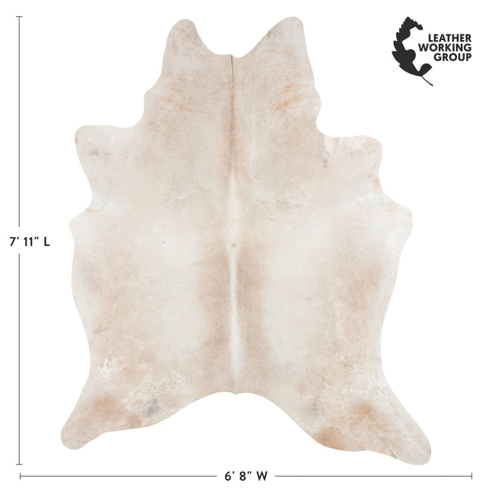 Brazilian Grey Palomino Cowhide Rug Size 7'11" L x 6'8" W 9971