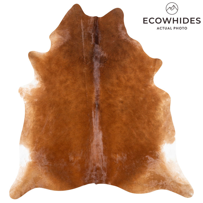 Brazilian Brown Cowhide Rug Size 8'4" L x 7'8" W 9978