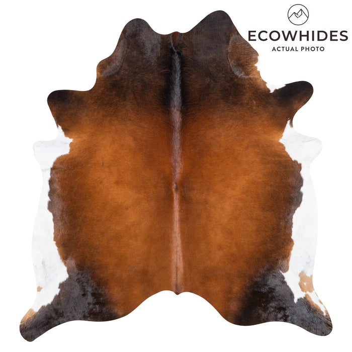 Brazilian Mahogany Cowhide Rug Size 7'7" L x 7'1" W 9988