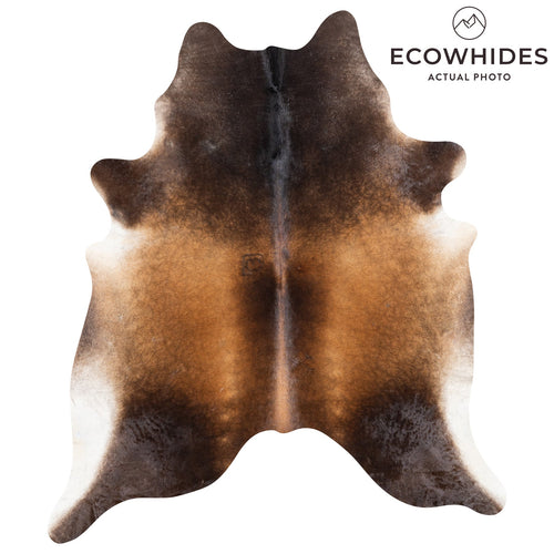 Brazilian Mahogany Cowhide Rug Size 7'11" L x 7'2" W 9994