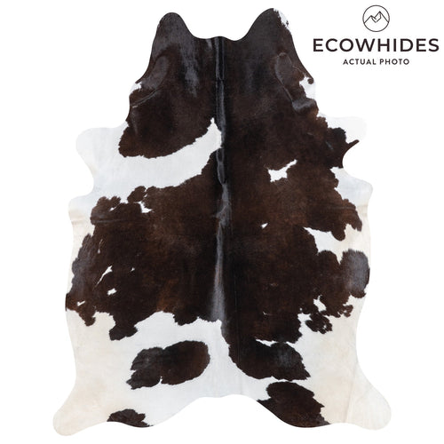 Brazilian Black and White Cowhide Rug Size 8'1" L x 6'5" W 9997