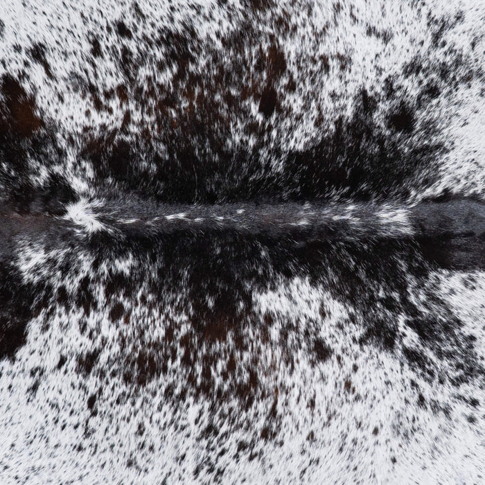 Brazilian Black Salt and Pepper Cowhide Rug Size 6'7" L x 6'4" W 6830