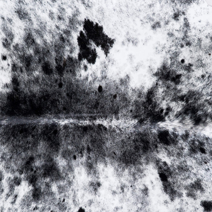 Brazilian Black Salt and Pepper Cowhide Rug Size 7'5" L x 5'4" W 6843