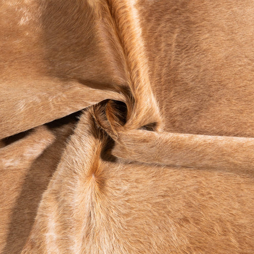 Brazilian Beige Cowhide Rug Size 5'10" L x 5'6" W 6854