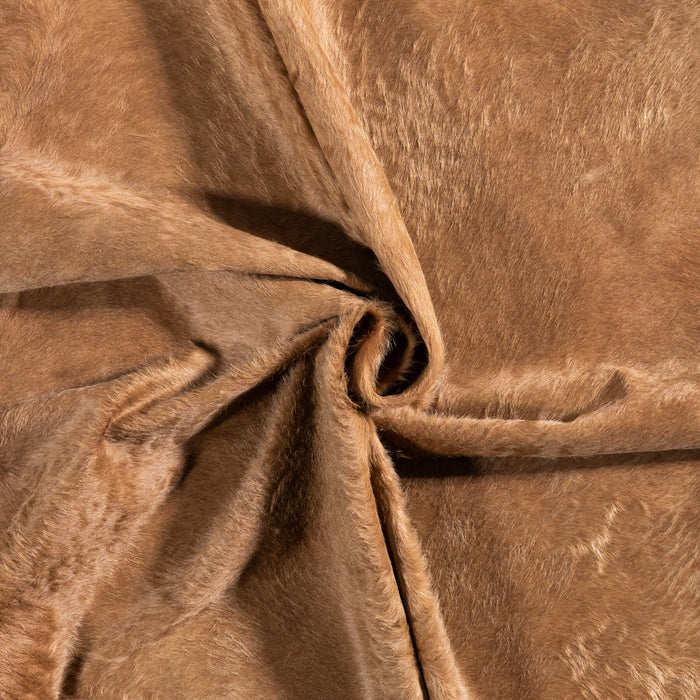 Brazilian Beige Cowhide Rug Size 7'5" L x 6'7" W 6858