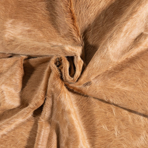 Brazilian Beige Cowhide Rug Size 7'7" L x 6'8" W 6870