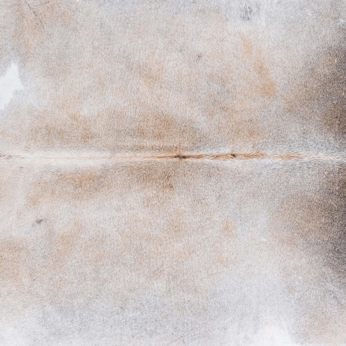 Brazilian Grey Palomino Cowhide Rug Size 7'5" L x 6'8" W 6894