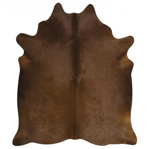 Dark Brown Brazilian Cowhide Rug, Natural Suede Leather | eCowhides