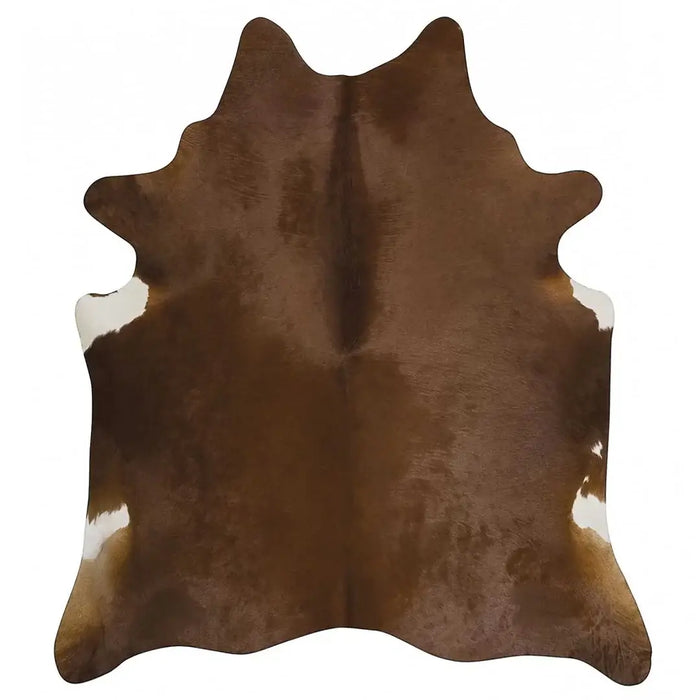 Dark Brown Brazilian Cowhide Rug, Natural Suede Leather | eCowhides