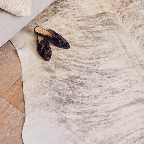 Grey Brindle Cowhide rug on SALE