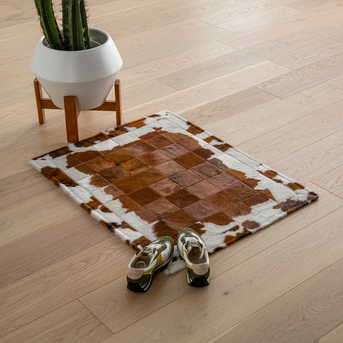 Cowhide Floor Mat Rug Size 3 x 2 Feet F-154