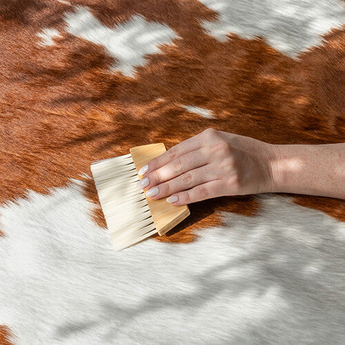 Easy To Clean Brown and White Cowhide