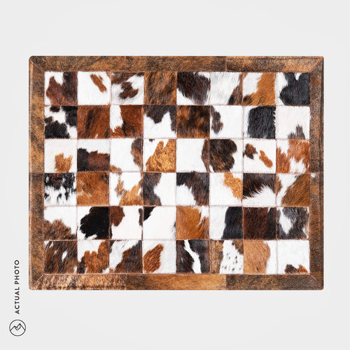 Cowhide Floor Mat Rug Size 3 x 2 Feet F-134