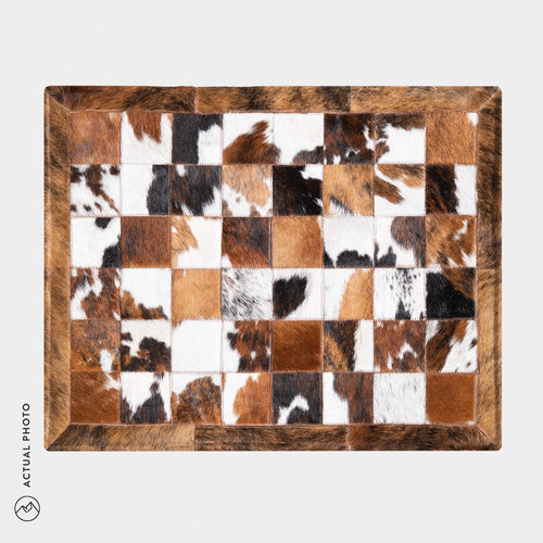 Cowhide Floor Mat Rug Size 3 x 2 Feet F-158