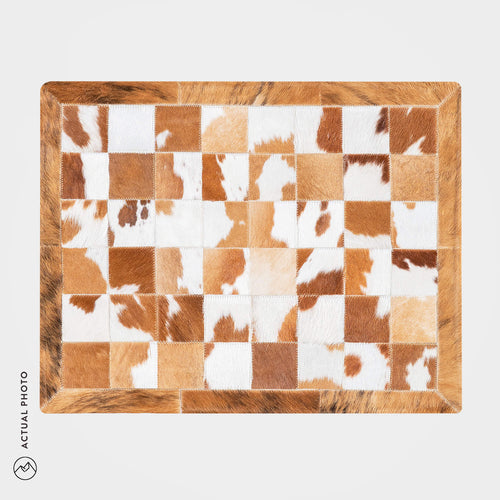 Cowhide Floor Mat Rug Size 3 x 2 Feet F-104