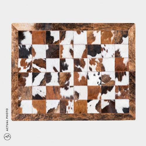 Cowhide Floor Mat Rug Size 3 x 2 Feet F-108