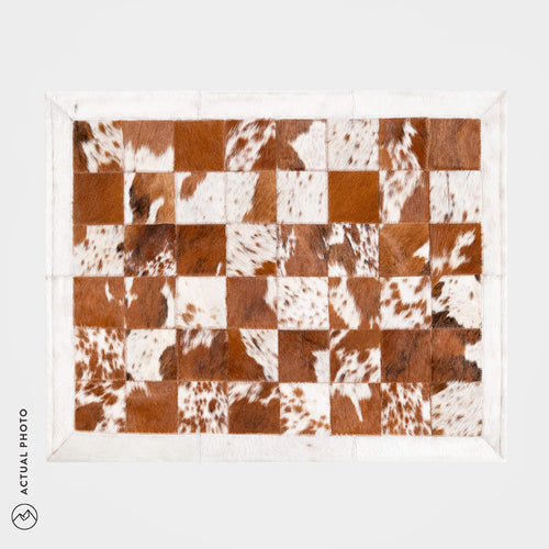 Cowhide Floor Mat Rug Size 3 x 2 Feet F-175