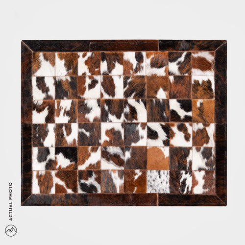 Cowhide Floor Mat Rug Size 3 x 2 Feet F-184