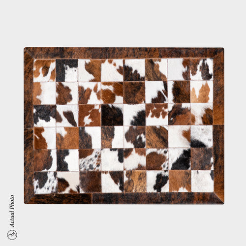 Cowhide Floor Mat Rug Size 3 x 2 Feet F-54