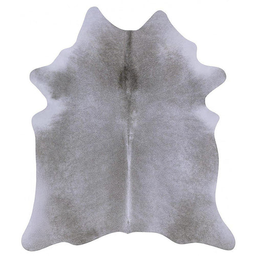 Grey Brazilian Cowhide Rug: LARGE