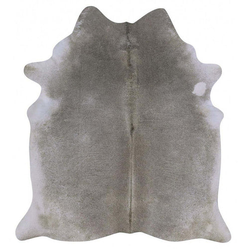 Grey Brazilian Cowhide Rug, Natural Suede Leather | eCowhides