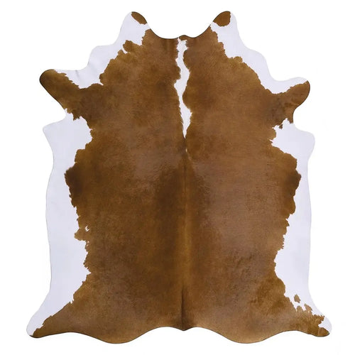 Hereford Brazilian Cowhide Rug, Natural Suede Leather | eCowhides