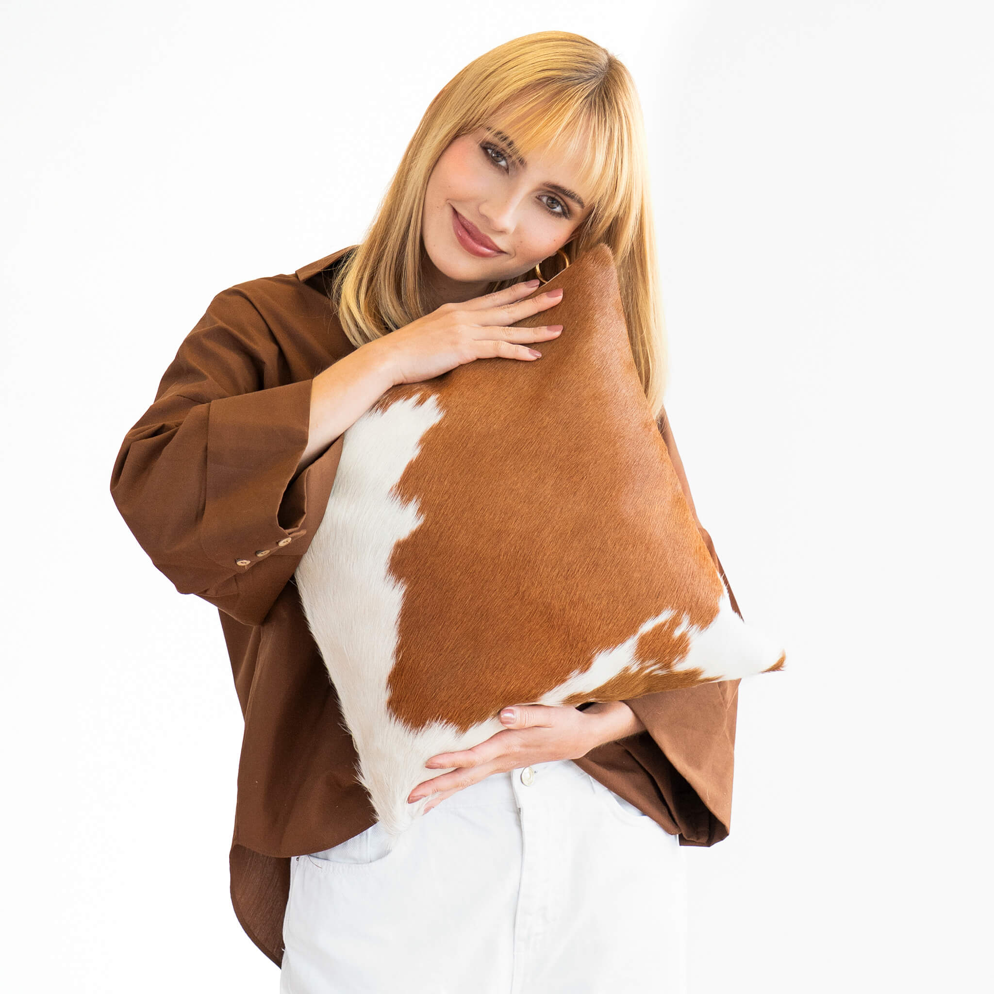 Allergy Free - Brown and white Pillow