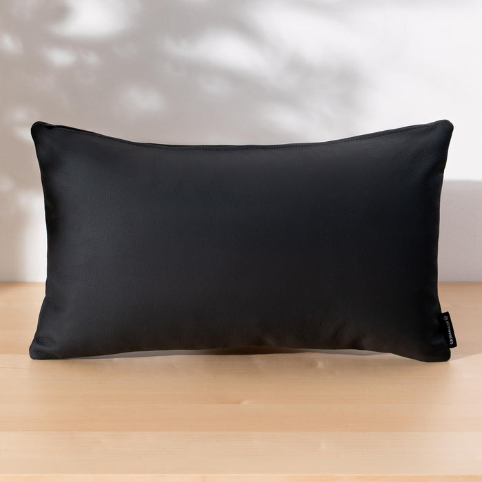 Onyx Leather Pillow