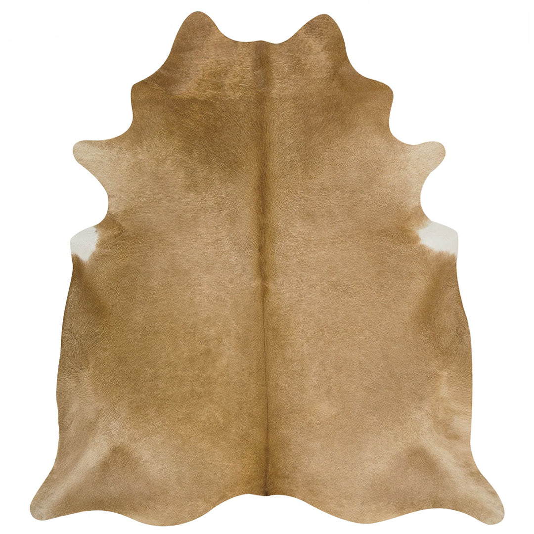 Palomino Brazilian Cowhide Rug: Xl , Natural Suede Leather | eCowhides