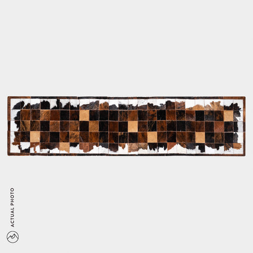 Runner Cowhide Rug Size 8 x 2 Feet R-109