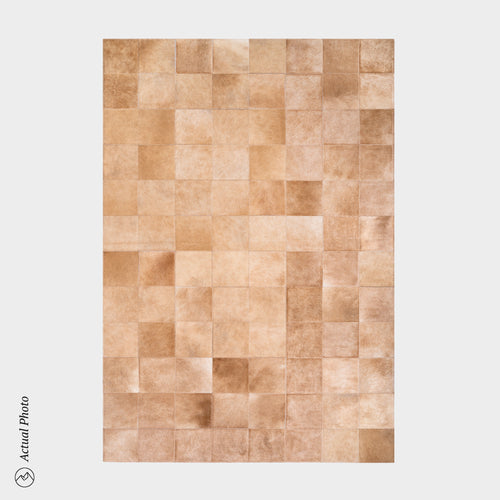 Rhodes Champagne Cowhide Rug Size 8 x 5 Feet on Sale