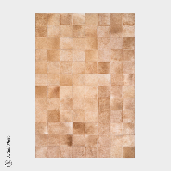 Rhodes Champagne Cowhide Rug Size 8 x 5 Feet on Sale