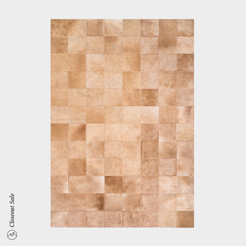 Rhodes Champagne Cowhide Rug Size 8 x 5 Feet on Sale