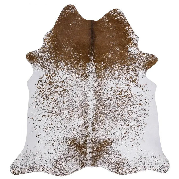 Salt And Pepper Brown Brazilian Cowhide Rug, Natural Suede Leather | eCowhides