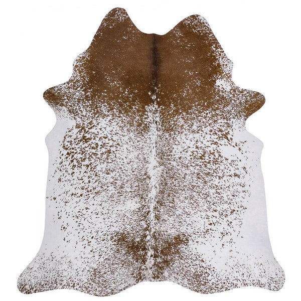 Salt and Pepper Brown Brazilian Cowhide Rug: LARGE