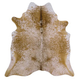 Salt And Pepper Brown Brazilian Cowhide Rug, Natural Suede Leather | eCowhides