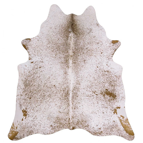 Salt and Pepper Brown Brazilian Cowhide Rug: XXL