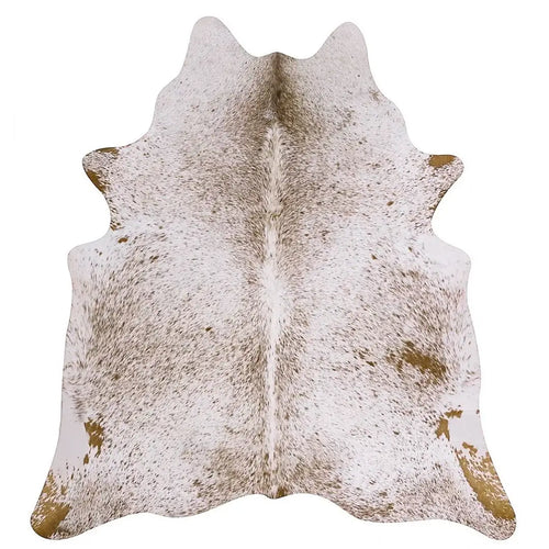 Salt And Pepper Brown Brazilian Cowhide Rug, Natural Suede Leather | eCowhides