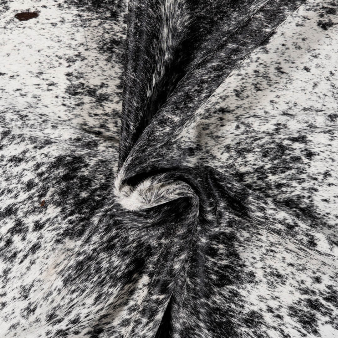 Black salt and pepper finest quality cowhide