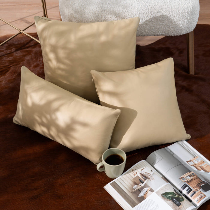 Sand Leather Pillow