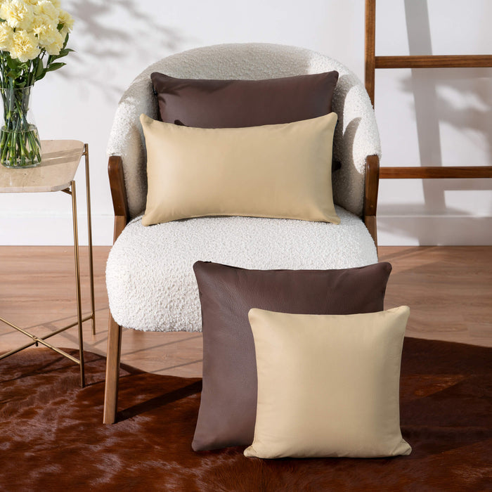 Sand Leather Pillow