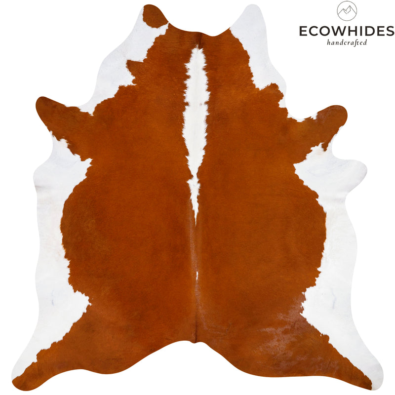 Brazilian Hereford Cowhide Rug Size 7'6" L x 7'1" W 7554